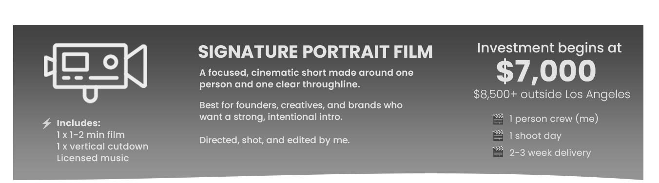 signature profile piece